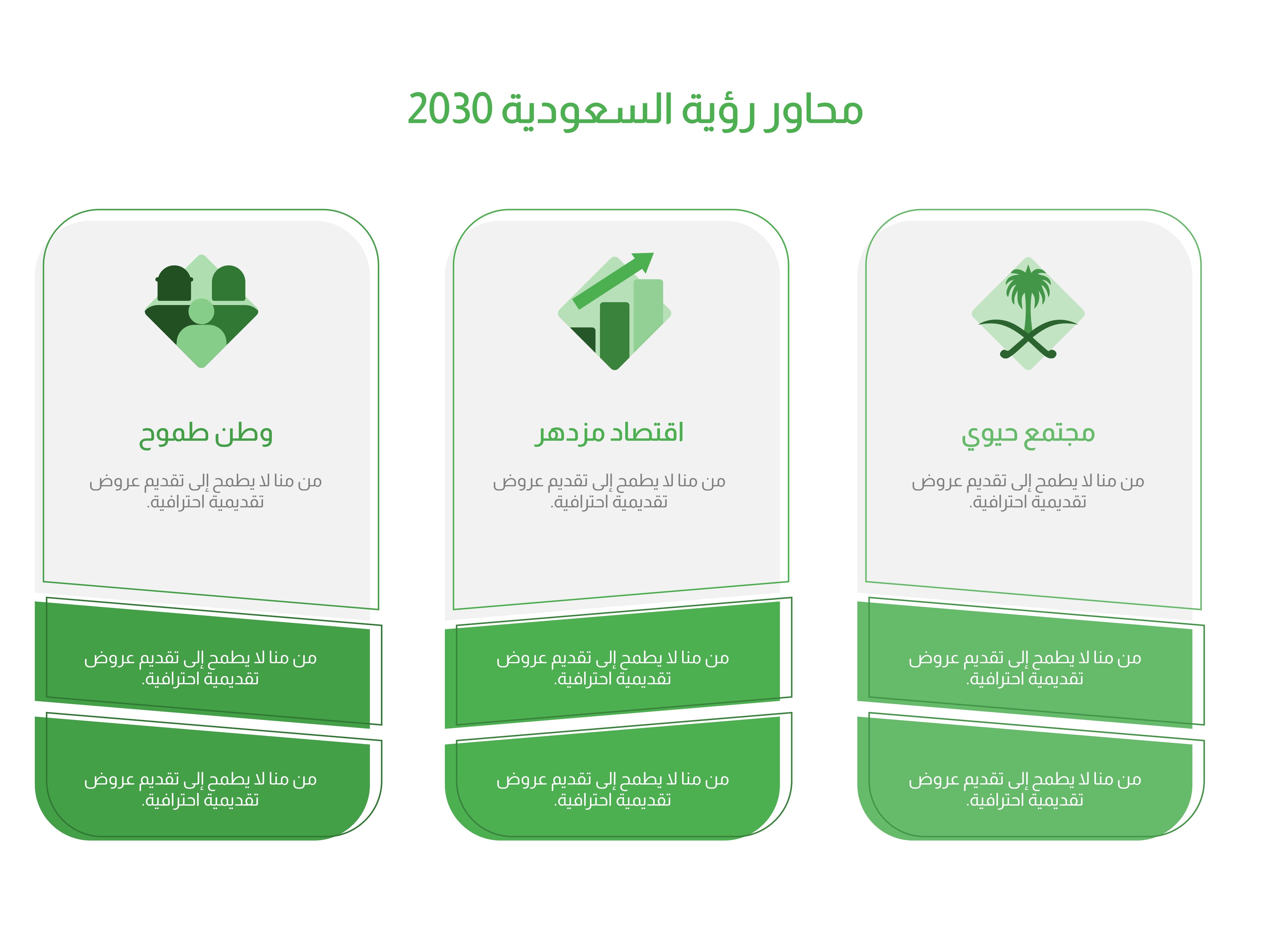 شىرائح انفوجرافيك ثلاث خيارات السعودية