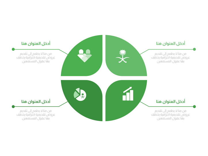 الإنفوجرافيك اربع خيارات KSA