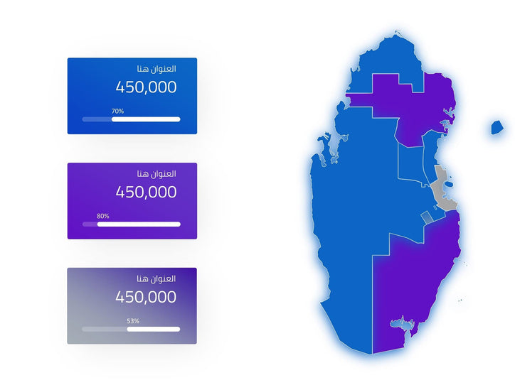 إنفوجرافيك خريطة قطر بثلاث خيارات-Infographic-Takareer